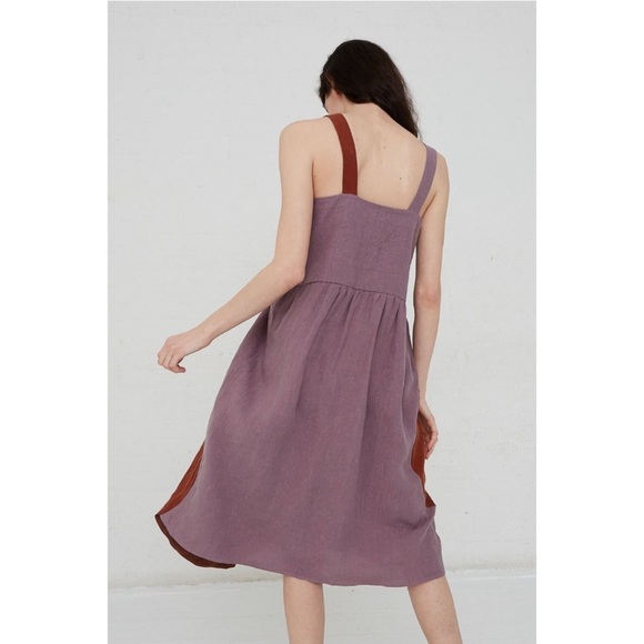 Correll Correll | Olka Linen Dress Copper Grape Size Small - Picture 4 of 11